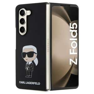 Etui Karl Lagerfeld KLHCZFD5SNIKBCK Galaxy Z Fold 5 hardcase czarny/black Silicone Ikonik