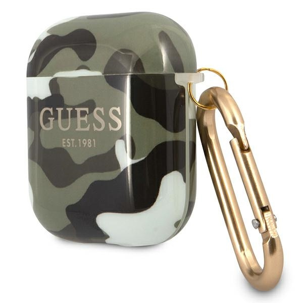 Etui GUESS Apple AirPods Camo Collection Khaki Case