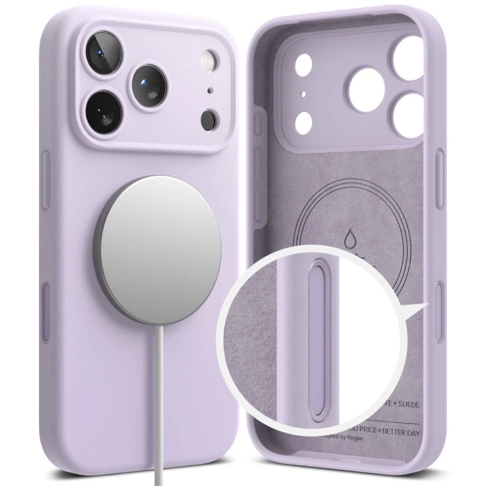 RINGKE SILICONE MAGNETIC MAGSAFE IPHONE 17 PRO MAX LIGHT PURPLE