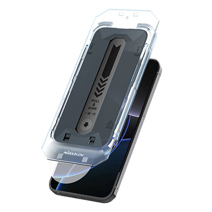 Nillkin Tempered Glass 0.25mm Guardian 2.5D for Apple iPhone 16 Pro Black (with applicator)