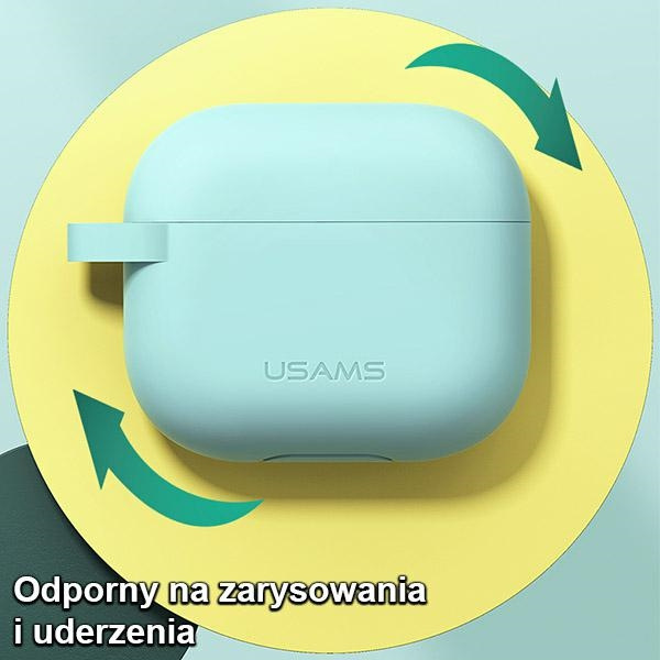 Etui USAMS Apple AirPods 3 Ochronne Silicone Różowy Case