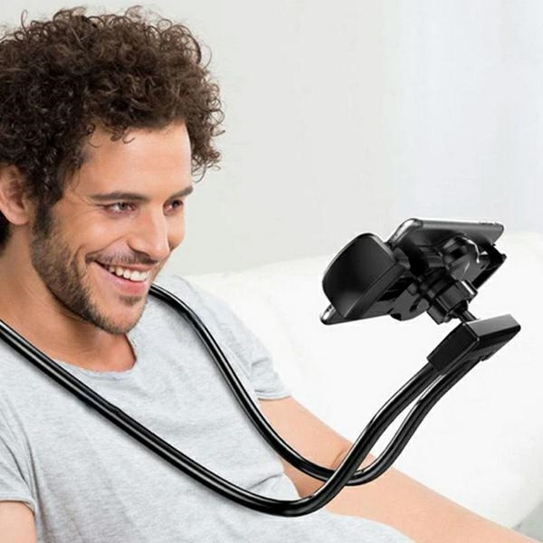 Uchwyt na szyję "Lazy" czarny/black