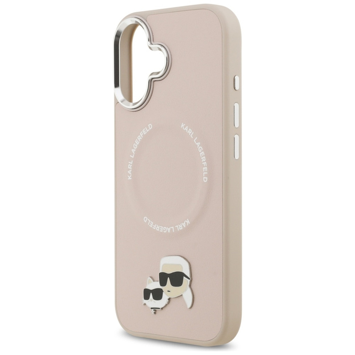 Etui Karl Lagerfeld Karl & Choupette     Pins MagSafe do iPhone 17 różowy