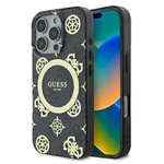 Etui Guess iPhone 16 Pro Max  6.9" czarny/black hardcase IML Peony On 4G Background MagSafe