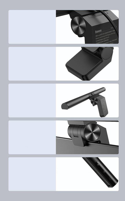 Baseus i-wok lampka LED na monitor do pulpitu oświetlenie ekranu czarny (DGIWK-B01)