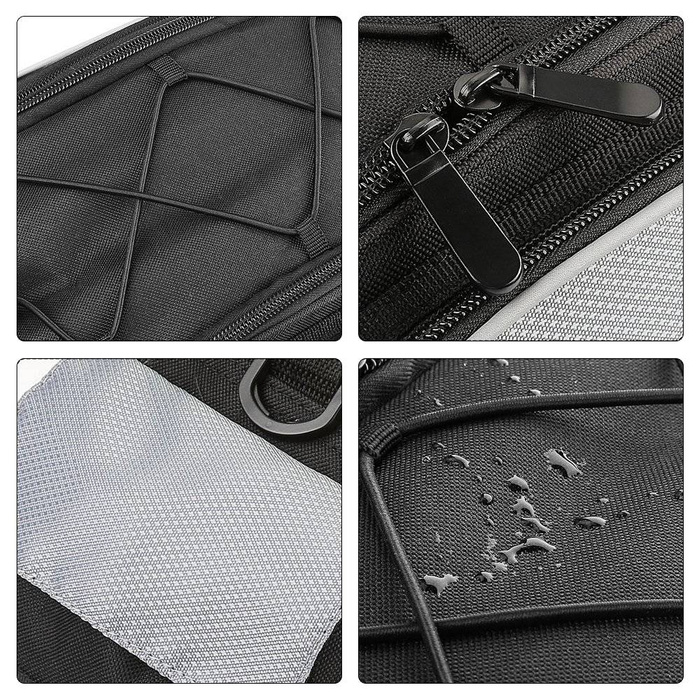 Wozinsky torba rowerowa na bagażnik z paskiem na ramię 13l czarna (WBB1BK)