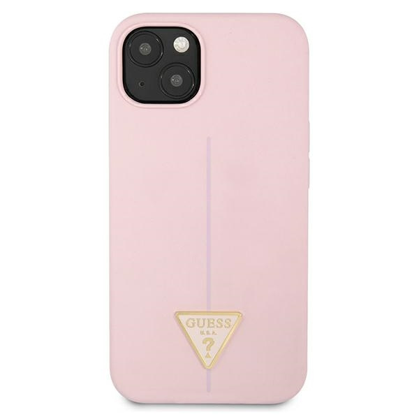 Etui GUESS Apple iPhone 13 Silicone Triangle Fioletowy Hardcase