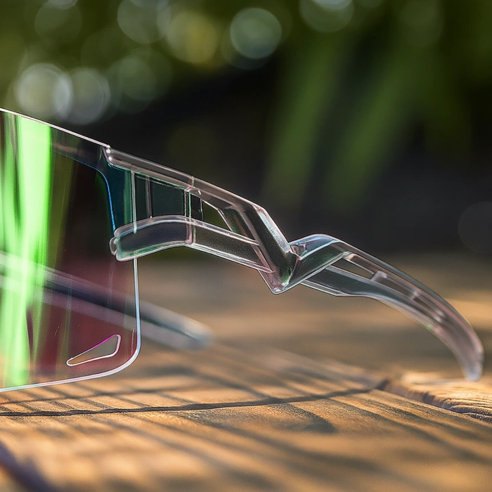 Okulary rowerowe Rockbros fotochromowe, z ochroną UV i wkładką korekcyjną, przeroczyste - fioletowe