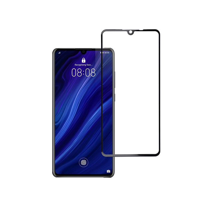 Szkło hartowane do Huawei P30 (full glue / case friendly) Blue Star 5D czarne
