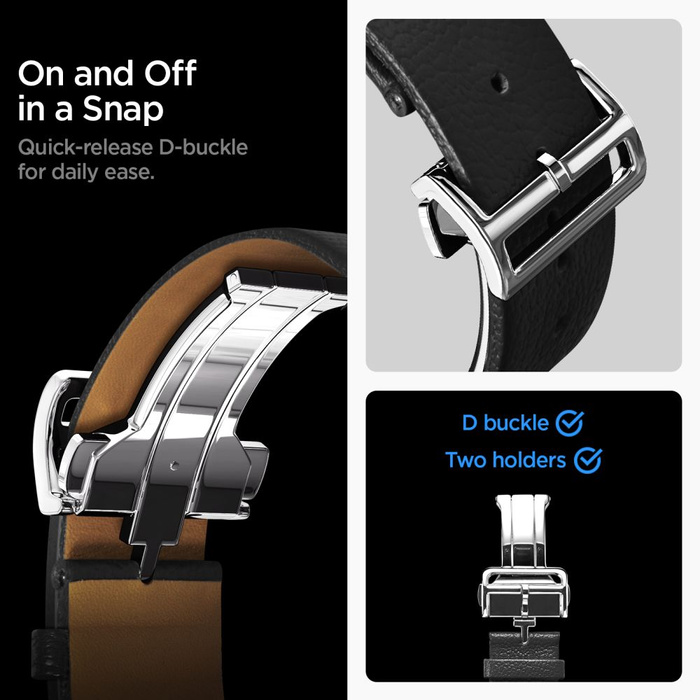 PASEK SPIGEN SAMSUNG GALAXY WATCH 8 / CLASSIC (40 / 44 / 46 MM) ENZO BLACK