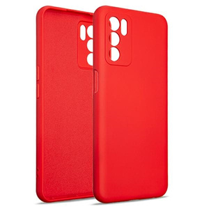 Beline Etui Silicone Oppo A16/A16s/A16Kczerwony/red