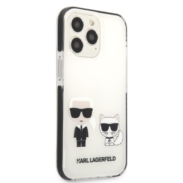 Etui Karl Lagerfeld Klhcp13xtpekcw iPhone 13 Pro Max 6,7" Hardcase Biały/white Karl&choupette Case