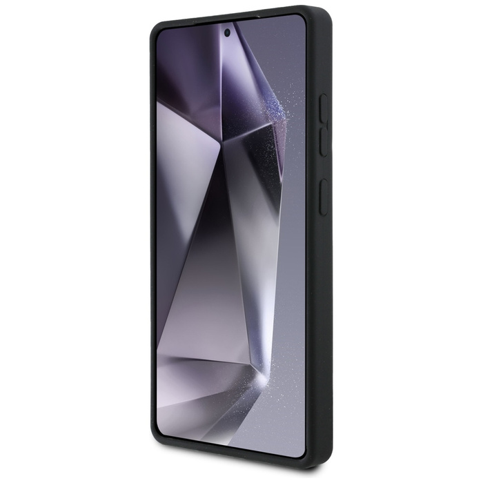 Etui BMW Silicone Middle Tricolor         Stripes MagSafe do Samsung Galaxy S25 Ultra czarny