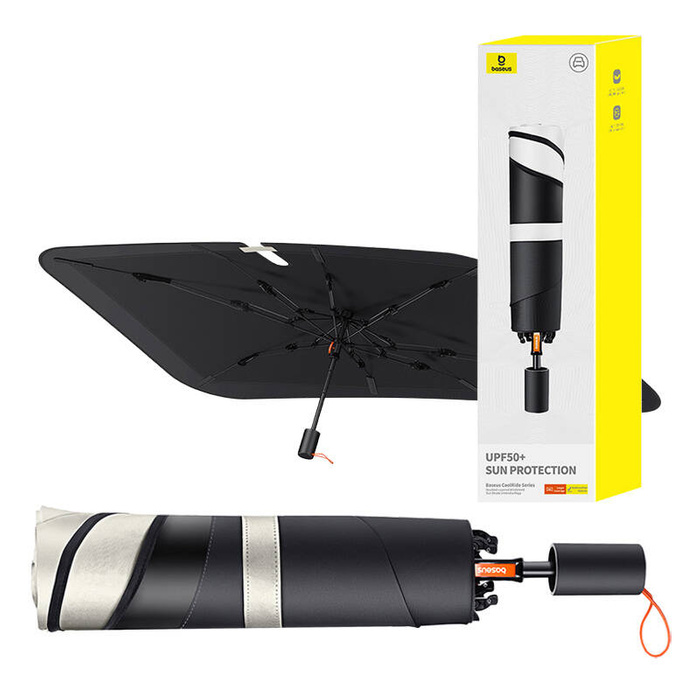 Samochodowy Parasol Przeciwsłoneczny Baseus CoolRide dwuwarstwowy (czarny)