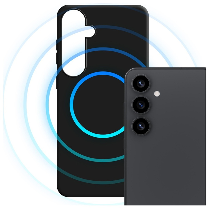 Etui 3MK Hardy MagSilicone do Samsung    Galaxy S25 czarny