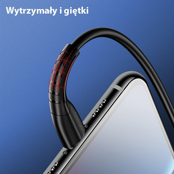 Kabel USAMS Lightning 2A Fast Charge 1m Biały