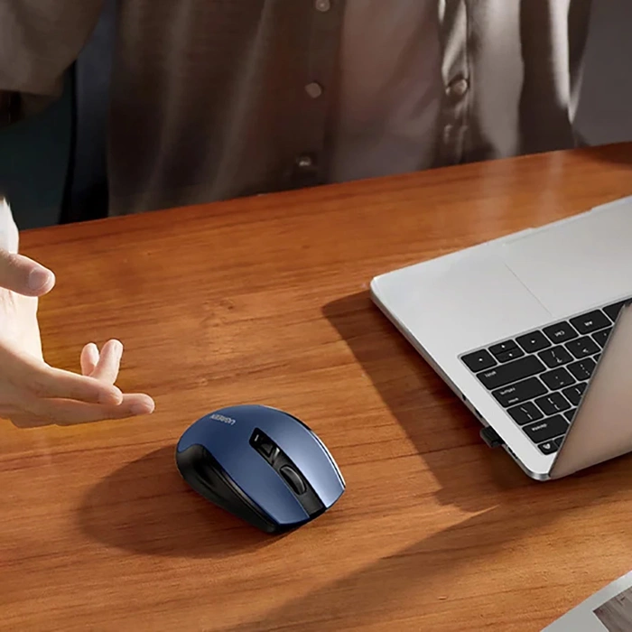 Przenośna mysz bezprzewodowa UGREEN MU006, 2.4GHz (niebieska)