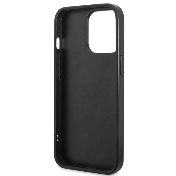 Etui Guess GUHCP13LPS4DGPK iPhone 13 Pro 6.1" czarny/black hardcase Strass Metal Logo Case