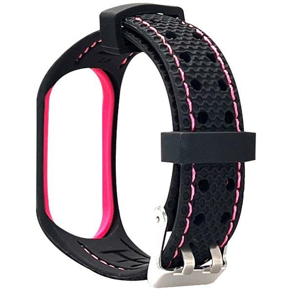 Beline pasek Mi Band 7 Sportczarno-różowy black/pink