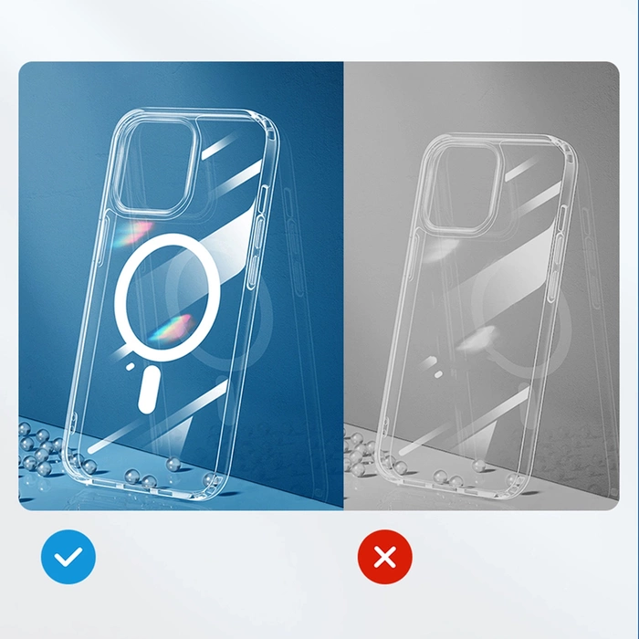 Joyroom samochodowy uchwyt magnetyczny bezprzewodowa indukcyjna ładowarka Qi 15W (kompatybilna z MagSafe do iPhone) na kratkę nawiewu srebrny (JR-ZS291)