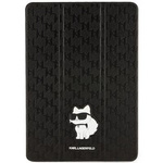 Karl Lagerfeld KLFC10SAKHPCK iPad 10.2" Folio Magnet Allover Cover czarny/black Saffiano Monogram Choupette