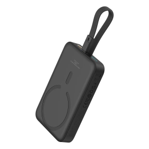 Powerbank Baseus Magnetic Mini MagSafe 10000mAh 20W z wbudowanym kablem Lightning 0.3m Czarny
