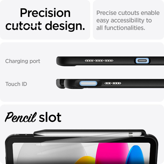 Etui Spigen Rugged Armor iPad 11" 2025 / 10.9 2022 Matte Black Case