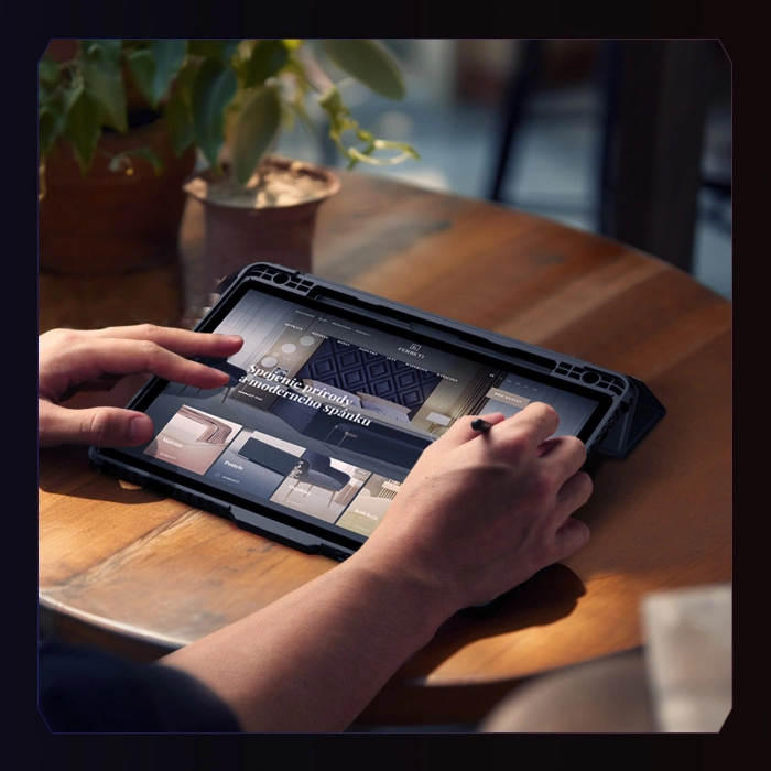 Etui Nillkin Bumper Leather Case Pro na Samsung Galaxy Tab S9 - czarne