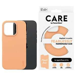 Etui CARE by PanzerGlass Fashion Case iPhone 16 Pro 6.3" brzoskwiniowy/peachy MagSafe 1390