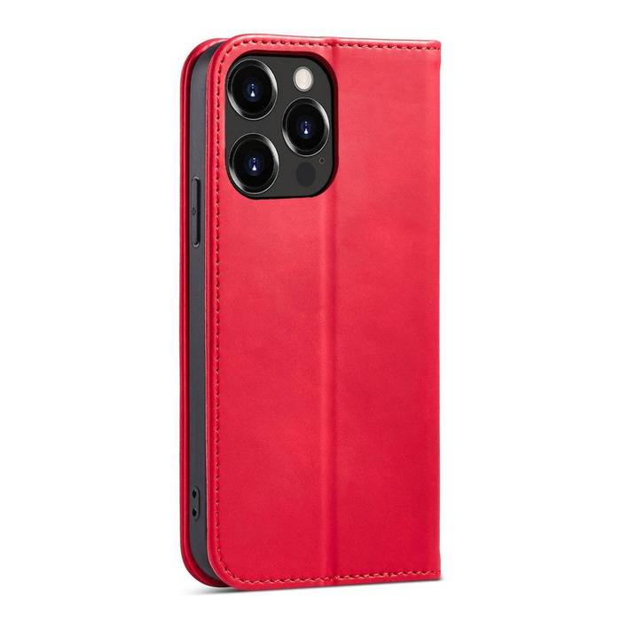 Magnet Fancy Case etui iPhone 14 Pro pokrowiec z klapką portfel podstawka czerwone