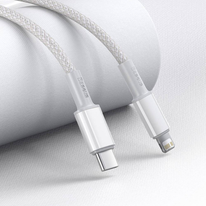 Baseus kabel USB Typ C - Lightning szybkie ładowanie Power Delivery 20 W 2 m biały (CATLGD-A02)