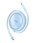 Kabel wysuwany Baseus Free2Draw Mini USB-C - USB-C 100W 1m - niebieski
