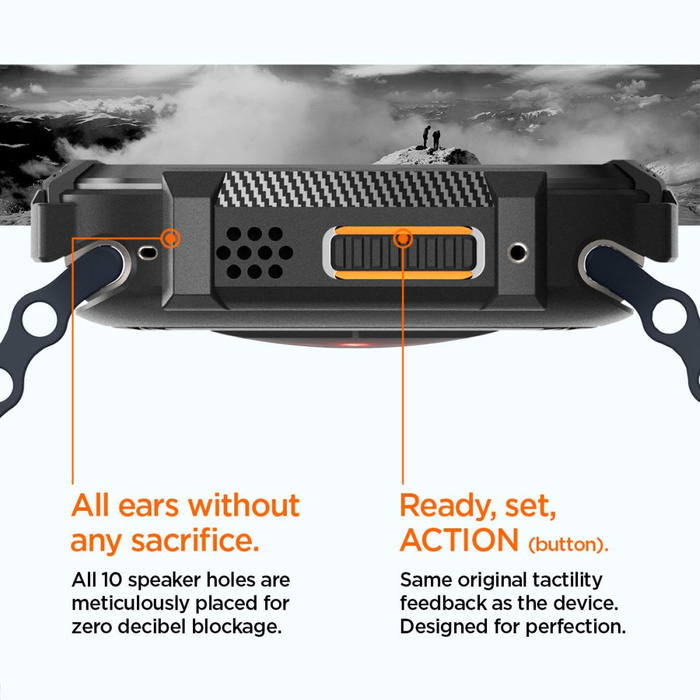 Etui Spigen Rugged Armor Apple Watch Ultra 49mm Ultra 2 Czarne