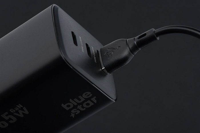 Kabel USB A do Micro USB Blue Star 2A ECO 1 m PJ68-23-2 czarny