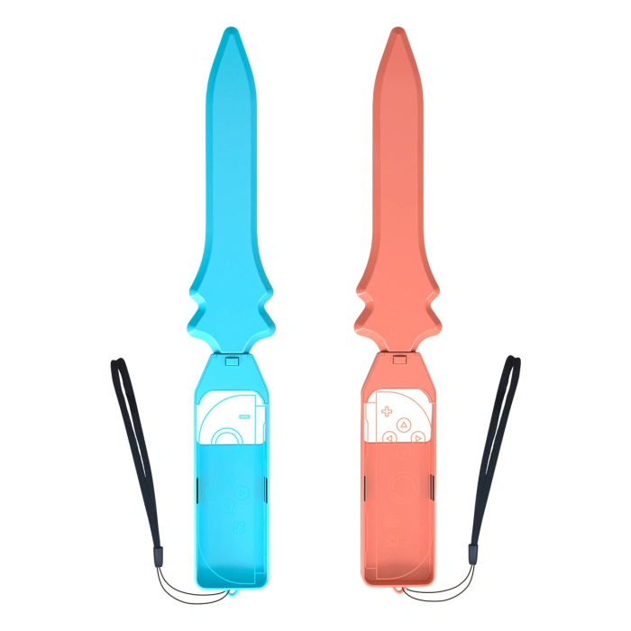 Pakiet akcesoriów rodzinnych 15 w 1 do konsoli Nintendo Switch 2 - zestaw pomarańczowy i niebieski