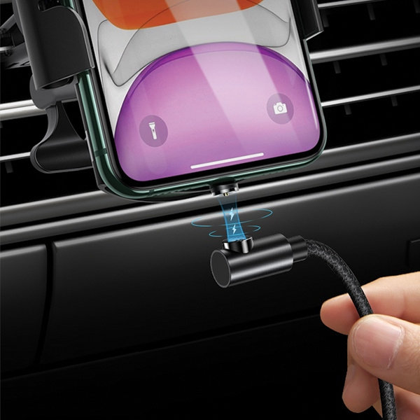 Kabel Kątowy Magnetyczny USAMS Apple Lightning 1m Czerwony