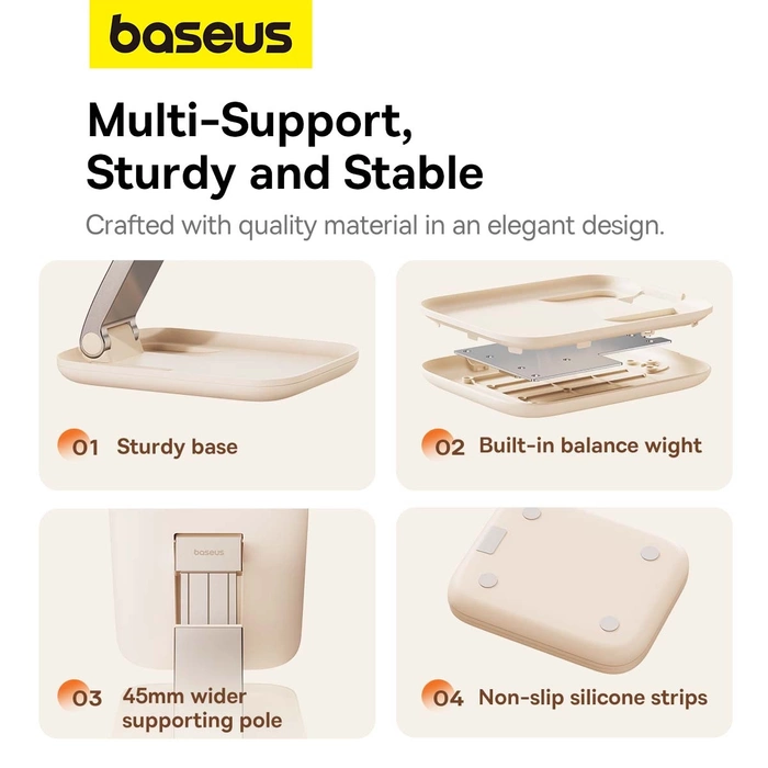 Składany stojak na tablet Baseus Seashell (różowy)