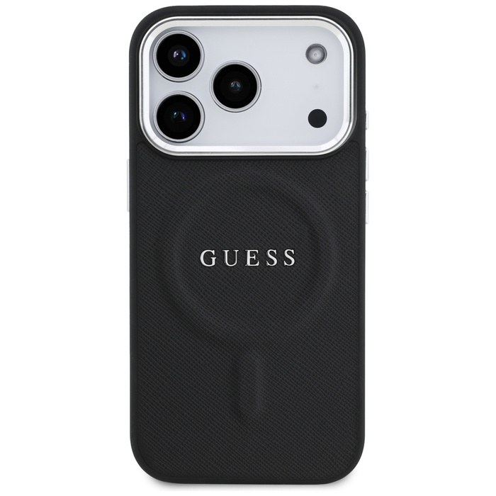 Etui Guess Classic Logo MagSafe do       iPhone 17 Pro czarny