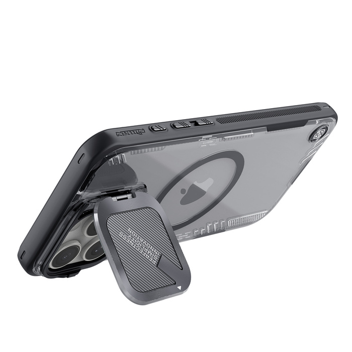 NILLKIN ICEBLADE PROP MAGNETIC CASE IPHONE 16 PRO MAX, BLACK / CZARNY