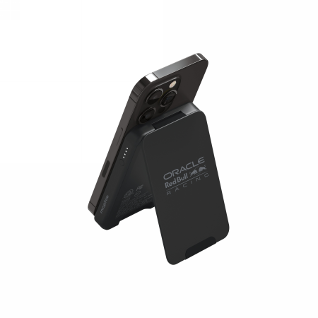 Mophie Snap+ Powerstation Mini Stand Red Bull Racing - magnetyczny powerbank 5000mAh z podstawką kompatybilny z MagSafe (1x port USB-C) (black)