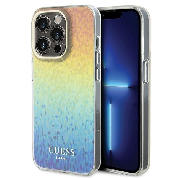 Etui Guess GUHCP14LHDECMI iPhone 14 Pro 6.1" wielokolorowy hardcase IML Faceted Mirror Disco Iridescent Case