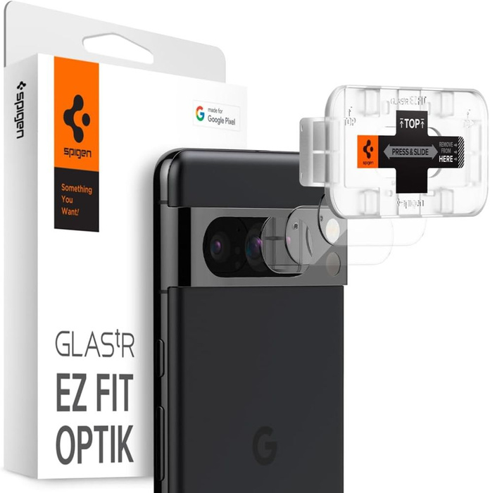 Osłona Aparatu Spigen Optik.tr ”ez Fit” Camera Protector 2-pack Google Pixel 8 Pro Crystal Clear