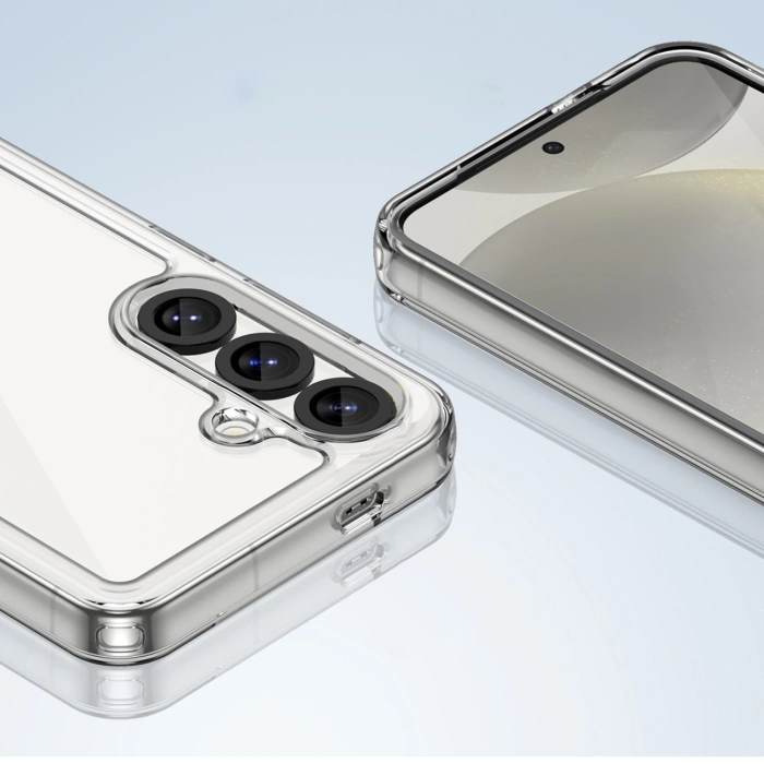 Etui Outer Space Case z żelową ramką na Samsung Galaxy M06 5G - przezroczyste