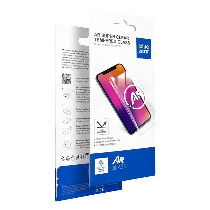 Szkło hartowane do iPhone 14 PRO MAX Blue Star 5D AR czarne
