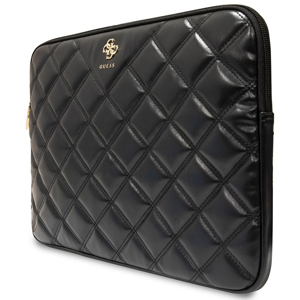 Guess Sleeve GUCS14ZPSQSSGK 14" czarny/black Quilted 4G