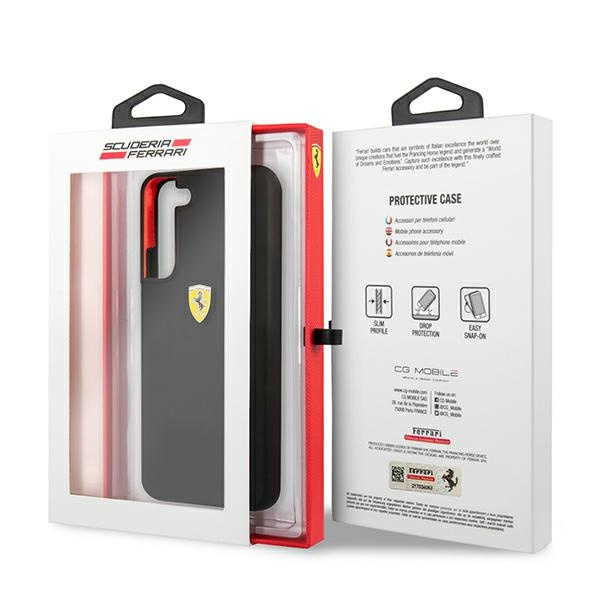 Etui FERRARI Samsung Galaxy S22 On Track Silicone Czarny Hardcase