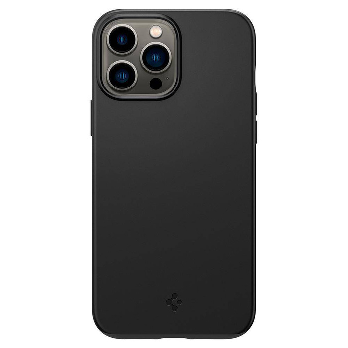 Etui Spigen iPhone 13 Pro Max Thin Fit Black Case + Szkło Hartowane Spigen Full Cover