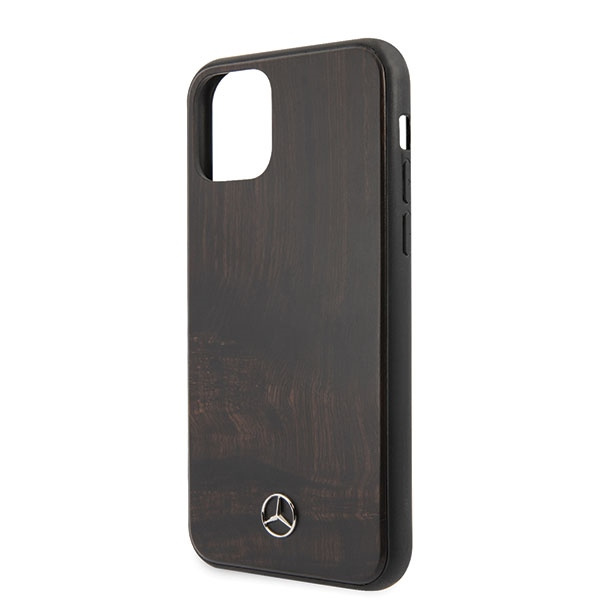 Etui MERCEDES Apple iPhone 11 Pro Wood Line Rosewood Brązowy Case