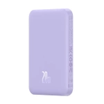 Mini powerbank Baseus 5000mAh 20W + kabel USB-C (20V/3A) - fioletowy