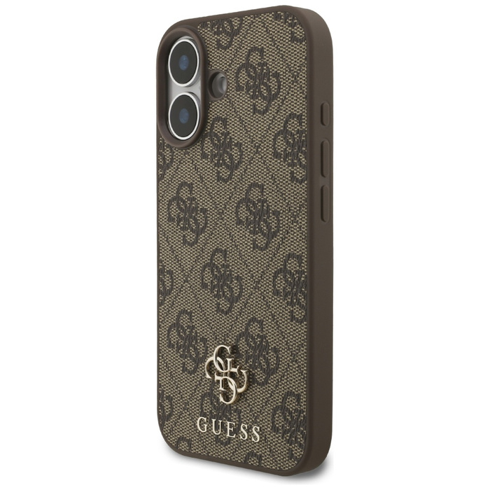 Etui Guess 4G Small Classic Logo MagSafe do iPhone 17 brązowy
